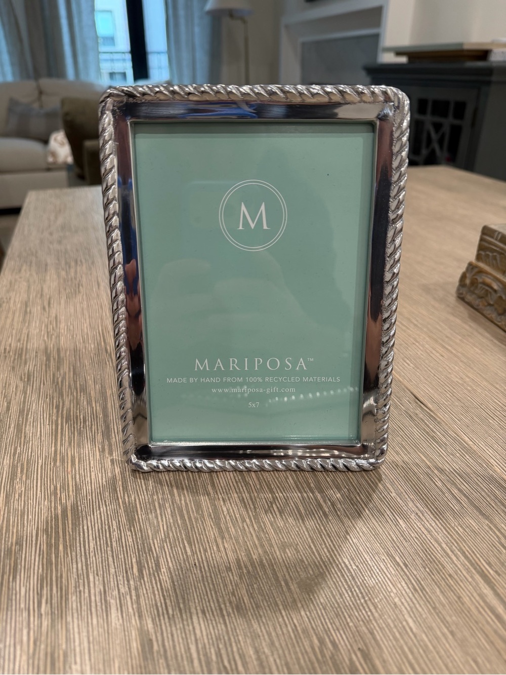 Mariposa Silver Rope-Edge Picture Frame